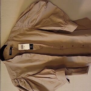 Ralph Lauren Truffle color puff sleeve NWT